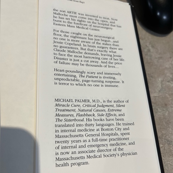 Hardcover Book The Patient by Michael Palmer - Picture 4 of 5